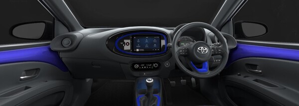 Interior of the Toyota Aygo X  